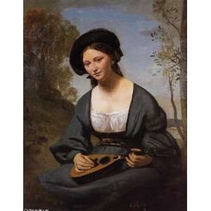  Hand Made Oil Reproduction   Jean Baptiste Corot   32 x 42 
