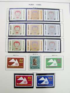 Cuba Stamps Early Collection In Schaubek Album  