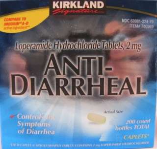   Loperamide Hydrochloride 2mg Anti Diarrheal Tablets for total of 600