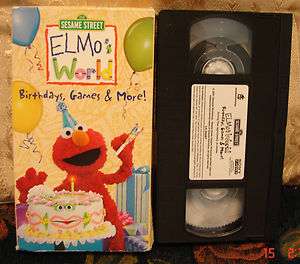   Elmos World Birthdays, Games & More Vhs $5 Ships UNLIMITED Videos