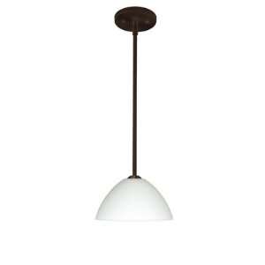 Tessa Stem Mount Mini Pendant with Flat Canopy Finish Satin Nickel 