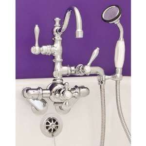 of the Crab P1017N Polished Nickel Thermostatic Tub Wall Mount Faucet 