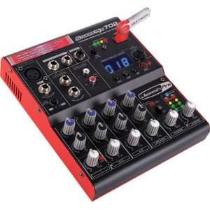  AUDIO MANUFACTURING 7 CH Mixer w/USB Player/Recorder & Two Software 