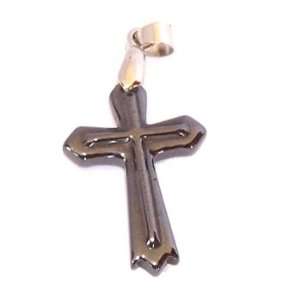  Hematite rosary crucifix / Pendant   special style (2.5 cm 