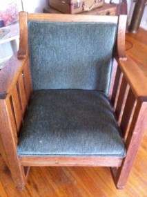 Vintage Wood Mission Stickly ? Rocker Rocking Chair Antique  
