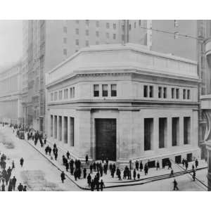  1914 photo J. P. Morgan & Co. Bldg., Wall & Broad Sts 