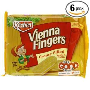 Keebler Vienna Fingers Original Cookies, 14.2 count (Pack of 6)