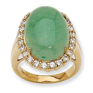   Opaque Aventurine Ring, Size 9 Jacqueline Kennedy Collection Jewelry