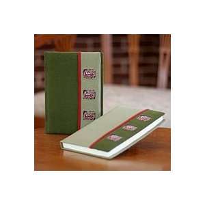  NOVICA Journals, Emerald Elephant (pair)