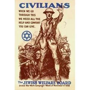  Civilians The Jewish Welfare Board   12x18 Gallery 