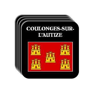    Charentes   COULONGES SUR LAUTIZE Set of 4 Mini Mousepad Coasters