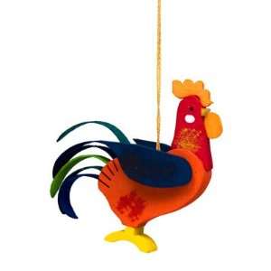  Folk Art Rooster Hanging Decoration (Assorted Colors 