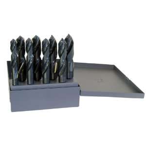  Latrobe 190F Series Black Oxide Flatted Shank Drill Set With Metal 