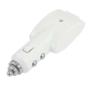   DV 12V White USB Port Mini Cigarette Lighter Car Charger Adapter