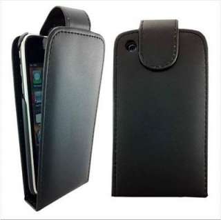   Flip Leather Case Punch For Apple iphone 3G 3GS 8GB 16GB 32GB  