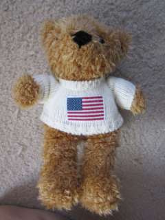Stuffed Plush Beverly Hills Teddy Bear Flag Sweater  