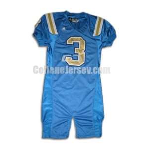    Blue No. 3 Game Used UCLA Adidas Football Jersey