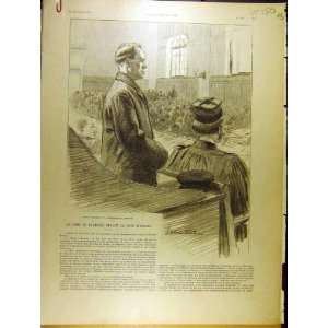  1901 Crime Corancez Devant DAssises Brierre Print