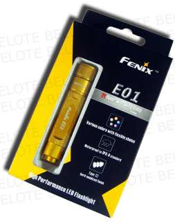 Fenix E01 Nichia LED Keychain Flashlight ORANGE E01OR  