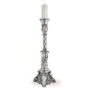    Large Elaborate Silver Plated Candlestick U14