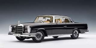 MERCEDES BENZ 280 SE COUPE 1968 BLACK 118 AUTOART NIB  