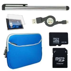  Skque Blue Dual Pocket Carrying bag + Clear Crystal Screen 