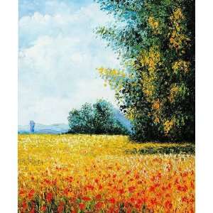 Claude Monet Champ davoine (Oat Field)  Art Reproduction Oil Painti