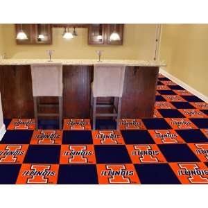  University of Illinois Carpet Tiles   NCAA