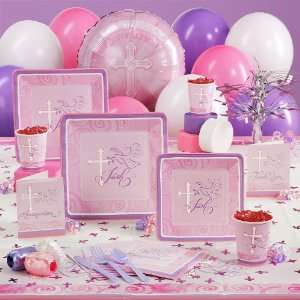    Faithful Dove Pink Communion Deluxe Party Pack for 16 Toys & Games