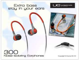 Ultimate Ears UE Logitech 300 Noise Isolating In Ear Headphones IEM 