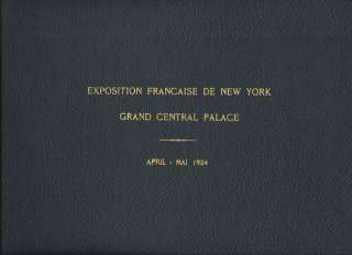 French Exposition New York 1924 photo album silver pin  