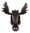 Antiqued Finish North American Moose Door Knocker  