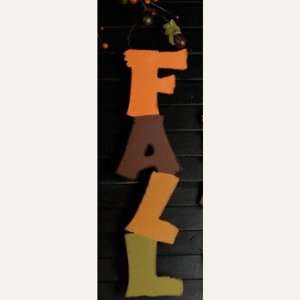   Wood Vertical Letters (Fall) Only $10.95 Each