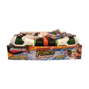  Banzai Twin Force Double Shot Water Guns   Set of 12 Toys 