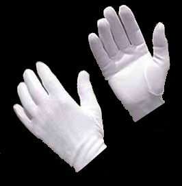 Boys/Girls 10,11,12~Childs White Costume Parade Gloves  