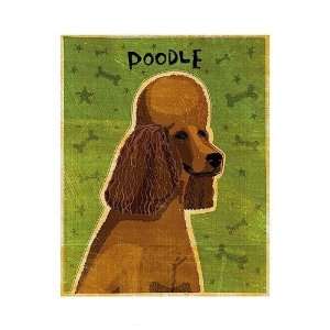  Poodle (brown) Finest LAMINATED Print John Golden 13x19 