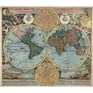  Antique Map of the World (ca 1716) by Johann Baptist 