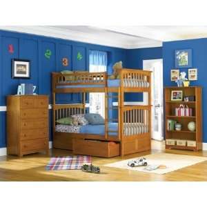   Twin over Twin Bunk Bed with Clip on Vertical Ladder