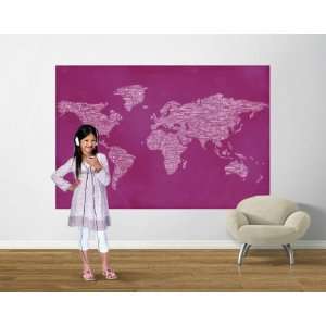  One World Pink Pre Pasted Mural Easy Up Mural
