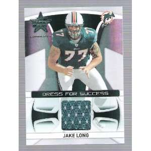  Leaf Rookies & Stars   Jake Long   Game Used Jersey Card 