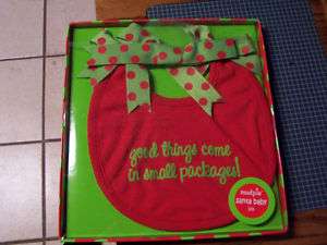 MIB Mud Pie good things come in small pacages Bib  