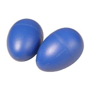  Egg Shakers, Plastic Pair Blue Musical Instruments