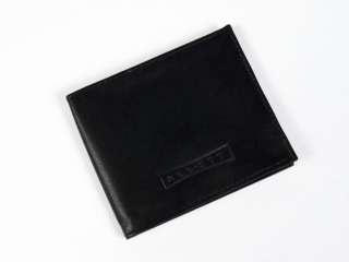 All Ett Mens Black Leather Sports Billfold Wallet  