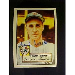  Frank Crosetti New York Yankees #384 1952 Topps Reprints 