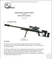 Armalite AR 50 50BMG Rifle Manual New Reproduction  