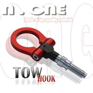 02 08 AUDI A4 RED T6 ALUMINUM SCREW TYPE TOW HOOK KIT  