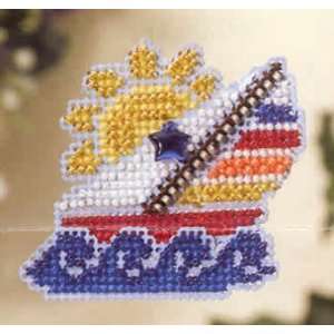  Sail Away Spring Bouquet Pin Kit (cross stitch & beads 