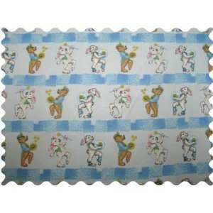    SheetWorld Marching Bunnies & Bears Fabric   By The Yard Baby