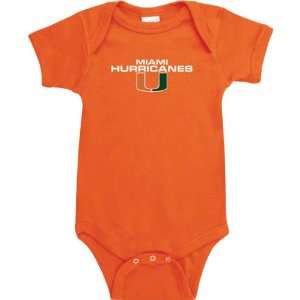  Miami Hurricanes Orange Legend Baby Creeper Sports 