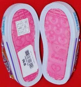 NEW Girls Toddlers SKECHERS TWINKLE TOES LIGHTS HEART SPARKS 